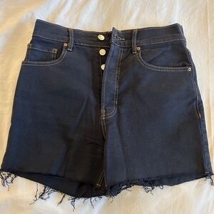 Pac Sun black denim girlfriend shorts